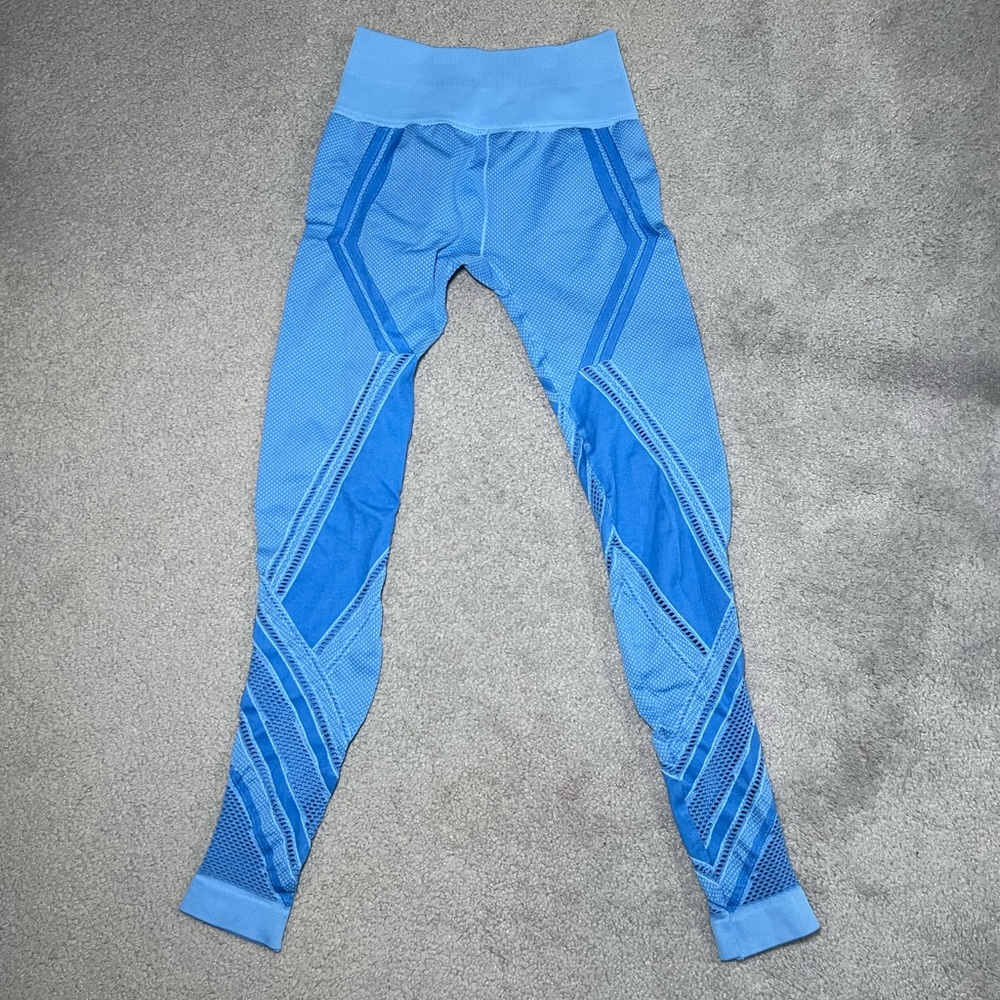 Soulcycle by NUX Quintessential compression leggings size XS/S Blue